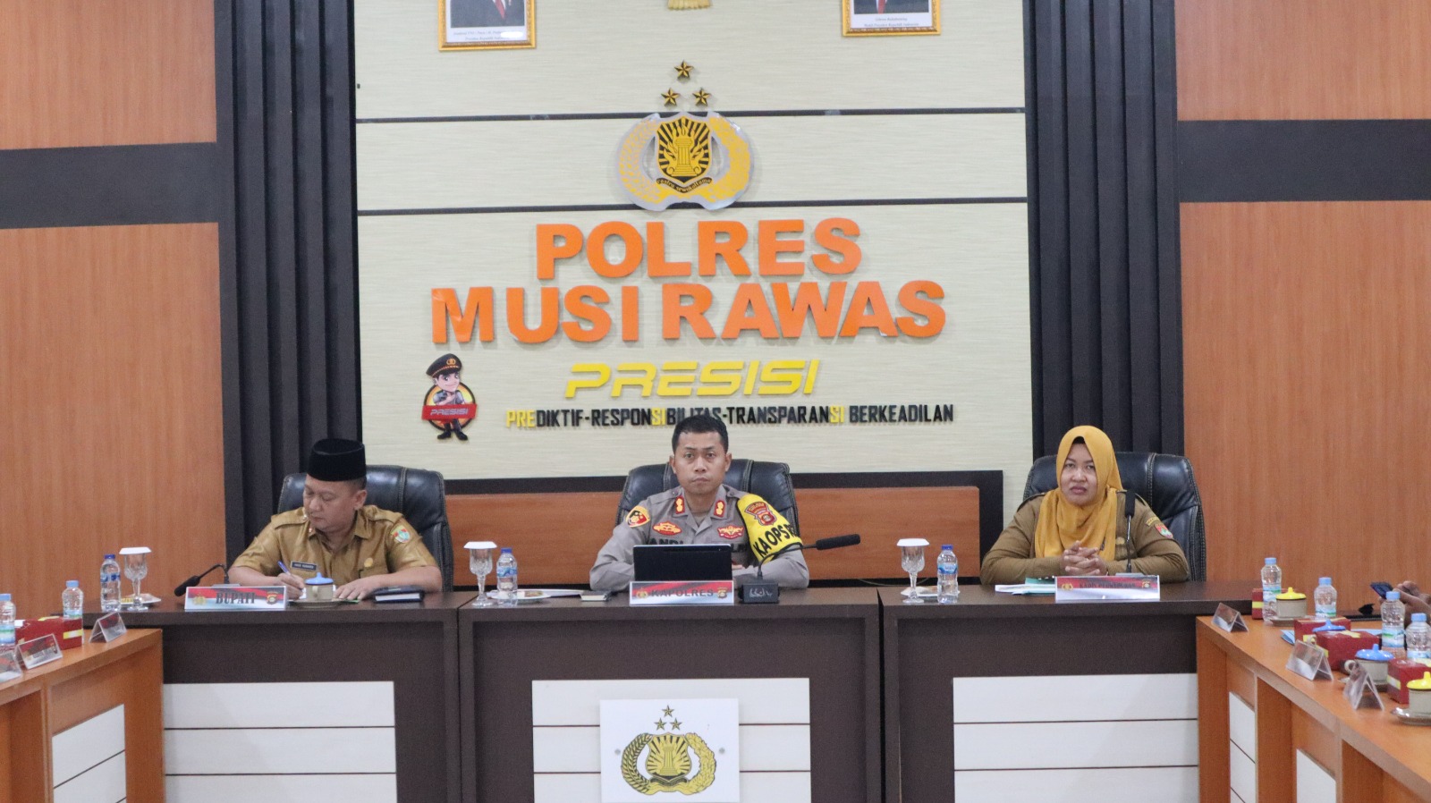 Dukung Program Pemerintah Pusat Dalam Rangka Swasembada Jagung, Polres Musi Rawas Bersama Stakeholders Terkait Ikuti Rapat Koordinasi