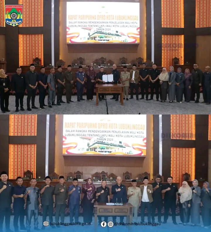 Wali Kota Lubuk Linggau Sampaikan Penjelasan LKPJ Tahun 2024 Pada Rapat Paripurna DPRD
