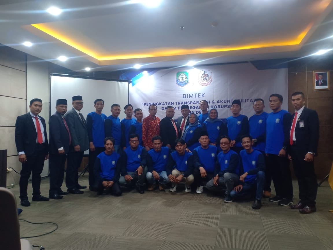 Bimtek Peningkatan Transparansi & Akuntabilitas Dalam Pencegahan Korupsi Dana Desa Pemerintahan Sekecamatan Maje