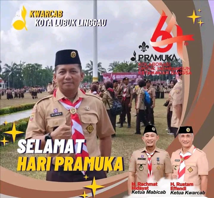 Dinas Lingkungan Hidup Lubuklinggau mengucapkan Selamat Hari Pramuka